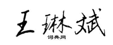 王正良王琳斌行書個性簽名怎么寫