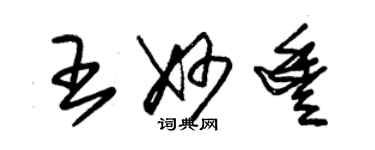 朱錫榮王妙豐草書個性簽名怎么寫