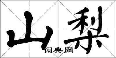 翁闓運山梨楷書怎么寫