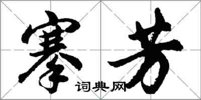 胡問遂搴芳行書怎么寫