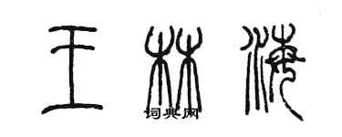 陳墨王林海篆書個性簽名怎么寫