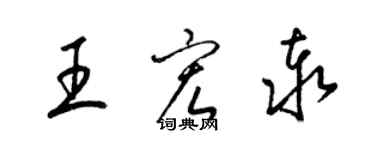 梁錦英王宏泰草書個性簽名怎么寫