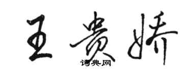 駱恆光王貴嬌行書個性簽名怎么寫