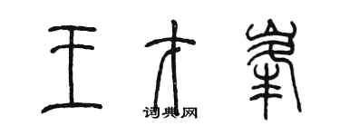 陳墨王才峰篆書個性簽名怎么寫