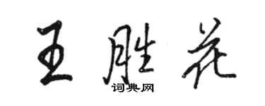 駱恆光王勝花行書個性簽名怎么寫