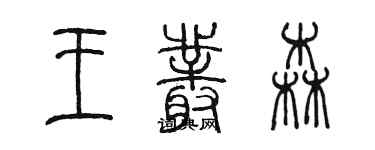 陳墨王叢森篆書個性簽名怎么寫