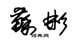 朱錫榮蘇彬草書個性簽名怎么寫