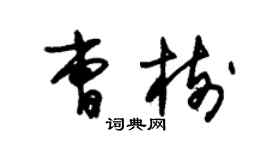 朱錫榮曹樹草書個性簽名怎么寫