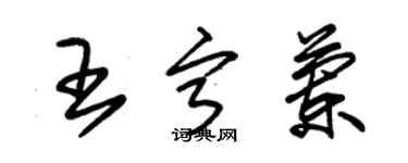 朱錫榮王寧蘭草書個性簽名怎么寫