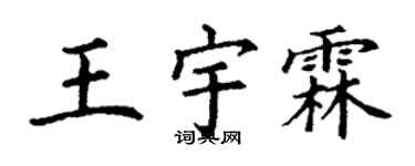 丁謙王宇霖楷書個性簽名怎么寫
