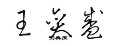 駱恆光王奕盛草書個性簽名怎么寫