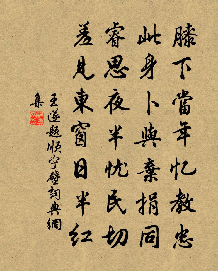 王遂題順寧壁書法作品欣賞