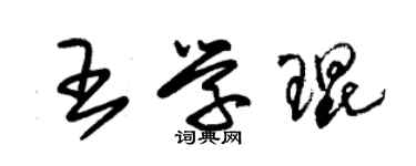 朱錫榮王學琨草書個性簽名怎么寫