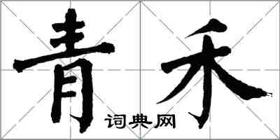 翁闓運青禾楷書怎么寫