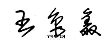 朱錫榮王魯鑫草書個性簽名怎么寫