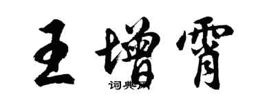 胡問遂王增霄行書個性簽名怎么寫