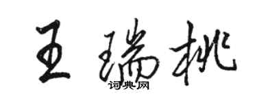 駱恆光王瑞桃行書個性簽名怎么寫