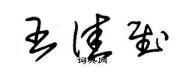 朱錫榮王佳慰草書個性簽名怎么寫