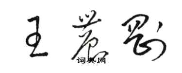 駱恆光王農剛草書個性簽名怎么寫