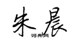 王正良朱晨行書個性簽名怎么寫