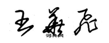 朱錫榮王華飛草書個性簽名怎么寫