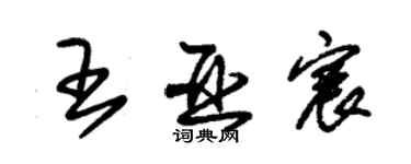 朱錫榮王亞宸草書個性簽名怎么寫