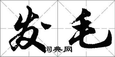 胡問遂發毛行書怎么寫