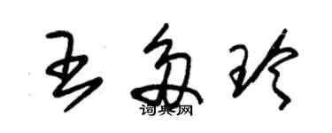 朱錫榮王多玲草書個性簽名怎么寫