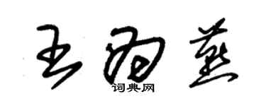 朱錫榮王為燕草書個性簽名怎么寫