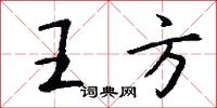 王方怎么寫好看