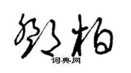 曾慶福鄧柏草書個性簽名怎么寫
