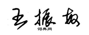 朱錫榮王振敏草書個性簽名怎么寫