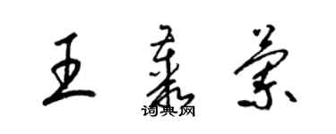 梁錦英王叢蘭草書個性簽名怎么寫