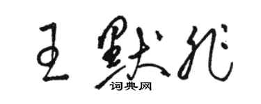 駱恆光王默非草書個性簽名怎么寫