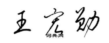 梁錦英王宏勛草書個性簽名怎么寫