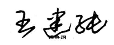 朱錫榮王建純草書個性簽名怎么寫