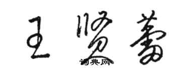 駱恆光王賢蕾草書個性簽名怎么寫