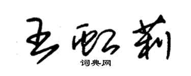 朱錫榮王虹莉草書個性簽名怎么寫