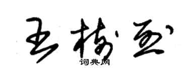 朱錫榮王樹烈草書個性簽名怎么寫