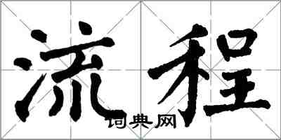 翁闓運流程楷書怎么寫