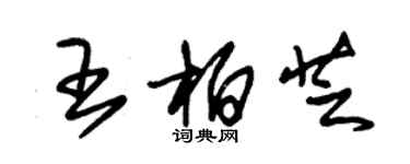 朱錫榮王柏芝草書個性簽名怎么寫