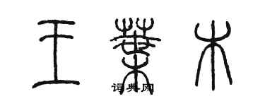 陳墨王葉木篆書個性簽名怎么寫