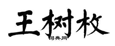 翁闓運王樹枚楷書個性簽名怎么寫