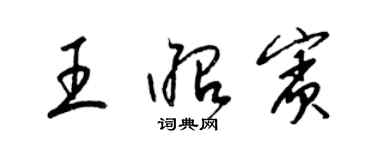 梁錦英王昭賓草書個性簽名怎么寫