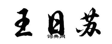胡問遂王日蘇行書個性簽名怎么寫