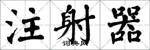 翁闓運注射器楷書怎么寫