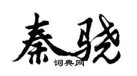 胡問遂秦驍行書個性簽名怎么寫