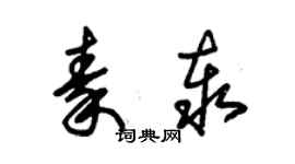 朱錫榮秦泰草書個性簽名怎么寫