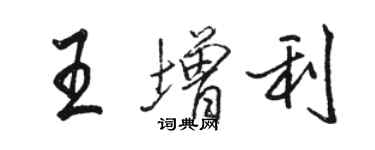 駱恆光王增利行書個性簽名怎么寫