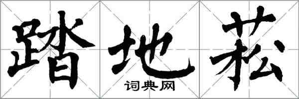 翁闓運踏地菘楷書怎么寫